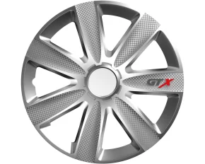 Wheel covers set Cridem GTX Carbon 4pcs - Silver - 14&#039;&#039;