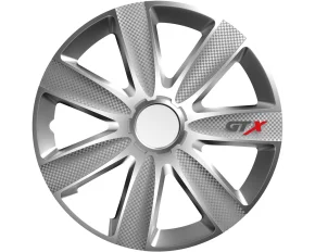 Set capace roti auto Cridem GTX Carbon 4buc - Argintiu - 15&#039;&#039;
