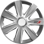 Wheel covers set Cridem GTX Carbon 4pcs - Silver - 15&#039;&#039; - Resealed