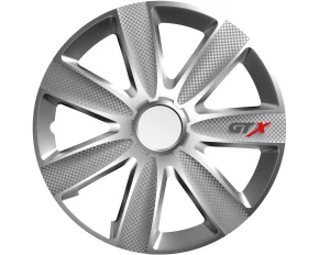 Set capace roti auto Cridem GTX Carbon 4buc - Argintiu - 17&#039;&#039;