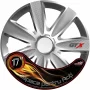 Wheel covers set Cridem GTX Carbon 4pcs - Silver - 17&#039;&#039;