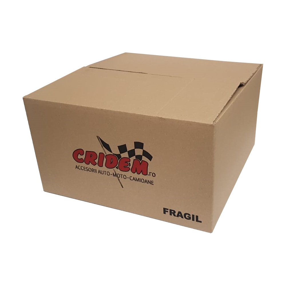 Set capace roti auto Cridem GTX Carbon 4buc - Argintiu/Negru - 14'' thumb