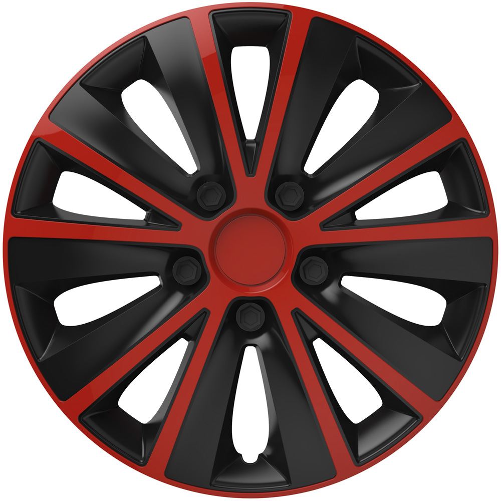 Wheel covers set Cridem Rapide 4pcs - Red/Black - 14'' thumb