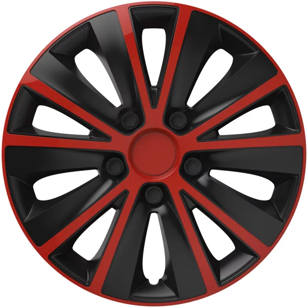 Wheel covers set Cridem Rapide 4pcs - Red/Black - 14&#039;&#039;