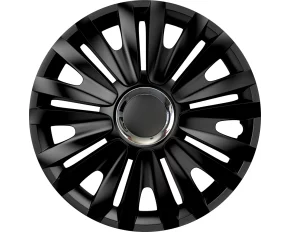 Wheel covers set Cridem Royal RC 4pcs - Black/Chrome - 15&#039;&#039;