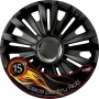 Wheel covers set Cridem Royal RC 4pcs - Black/Chrome - 15&#039;&#039;