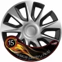 Wheel covers set Cridem Stratos 4pcs - Silver/Black - 15&#039;&#039; - Resealed