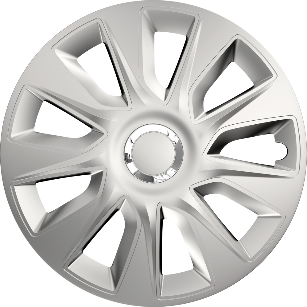 Wheel covers set Cridem Stratos RC 4pcs - Silver/Chrome - 14'' thumb