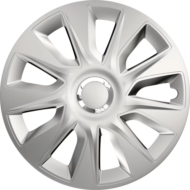 Wheel covers set Cridem Stratos RC 4pcs - Silver/Chrome - 14&#039;&#039;