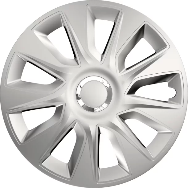 Wheel covers set Cridem Stratos RC 4pcs - Silver/Chrome - 17&#039;&#039;