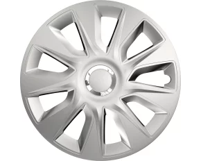 Set capace roti auto Cridem Stratos RC 4buc - Argintiu/Crom - 17&#039;&#039;-Resigilat,