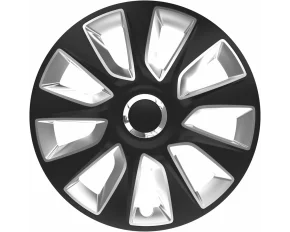 Wheel covers set Cridem Stratos RC 4pcs - Black/Silver - 15&#039;&#039;