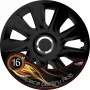 Wheel covers set Cridem Stratos RC 4pcs - Black/Chrome - 16&#039;&#039;