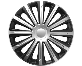 Set capace roti auto Cridem Trend 4buc - Argintiu/Negru - 15&#039;&#039;