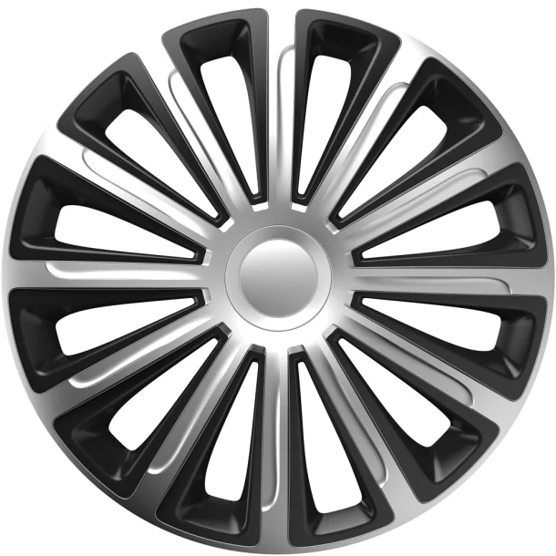 Wheel covers set Cridem Trend 4pcs - Silver/Black - 15&#039;&#039;