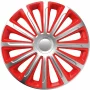 Wheel covers set Cridem Trend 4pcs - Silver/Red - 14&#039;&#039;