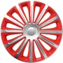 Wheel covers set Cridem Trend 4pcs - Silver/Red - 16&#039;&#039;