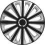 Set capace roti auto Cridem Trend RC 4buc - Negru/Argintiu - 16&#039;&#039;