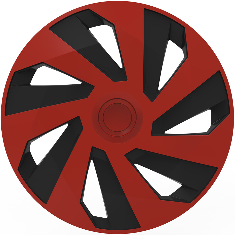 Wheel covers set Cridem Vector 4pcs - Red/Black - 14'' thumb