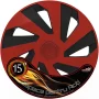 Wheel covers set Cridem Vector 4pcs - Red/Black - 15&#039;&#039;