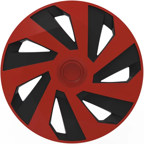 Wheel covers set Cridem Vector 4pcs - Red/Black - 15&#039;&#039;