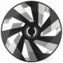 Set capace roti auto Cridem Vector RC 4buc - Negru/Argintiu - 15&#039;&#039;