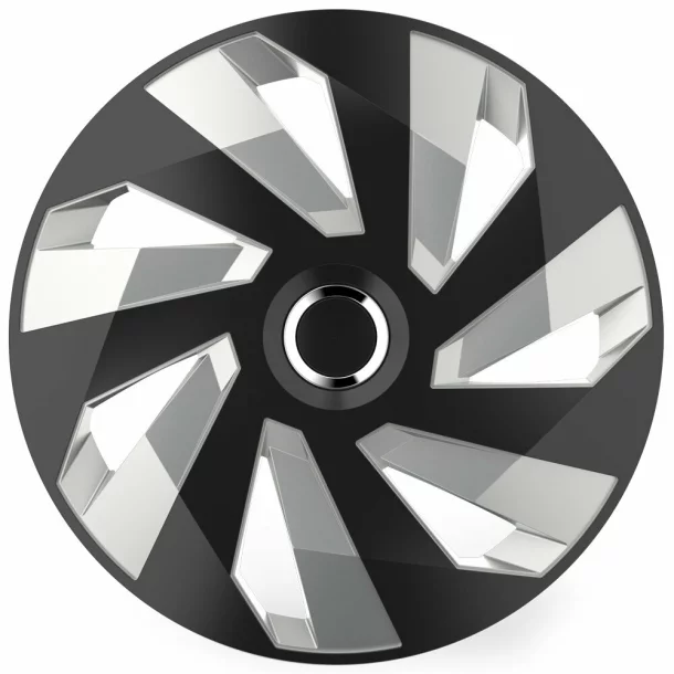 Wheel covers set Cridem Vector RC 4pcs - Black/Silver - 16&#039;&#039;