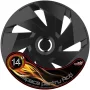 Wheel covers set Cridem Vector RC 4pcs - Black/Chrome - 14&#039;&#039;