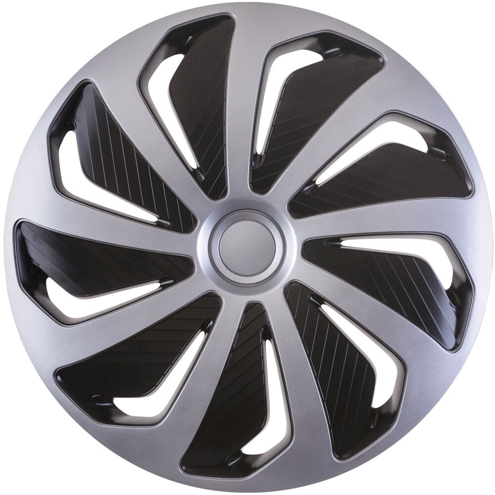 Wheel covers set Cridem Wind 4pcs - Silver/Black - 15'' - Resealed thumb