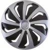 Set capace roti auto Cridem Wind 4buc - Argintiu/Negru - 15'' - Resigilat