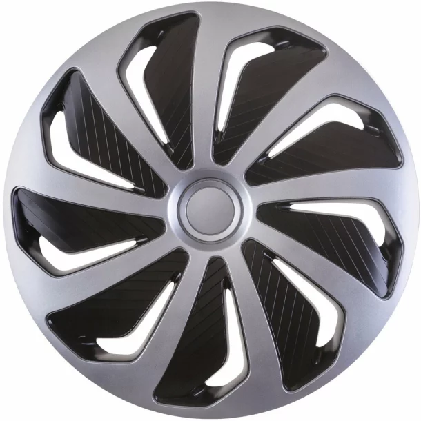 Wheel covers set Cridem Wind 4pcs - Silver/Black - 15&#039;&#039; - Resealed