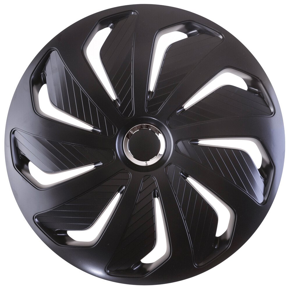 Wheel covers set Cridem Wind RC 4pcs - Black/Chrome - 15'' thumb