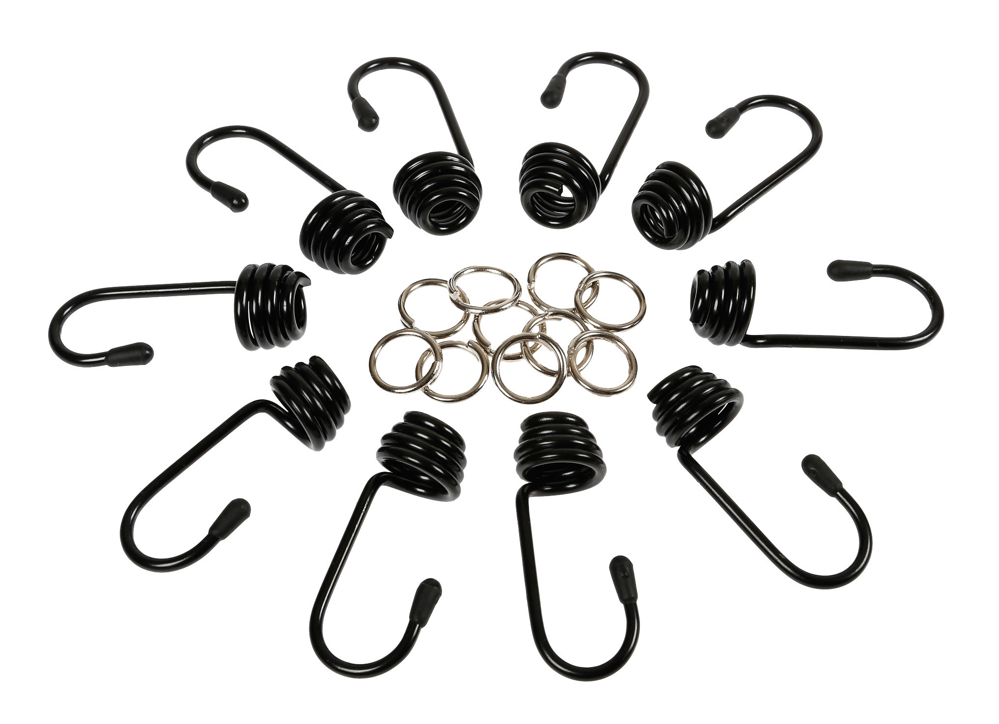 Set 10 metal hooks + clamps - Ø10mm thumb