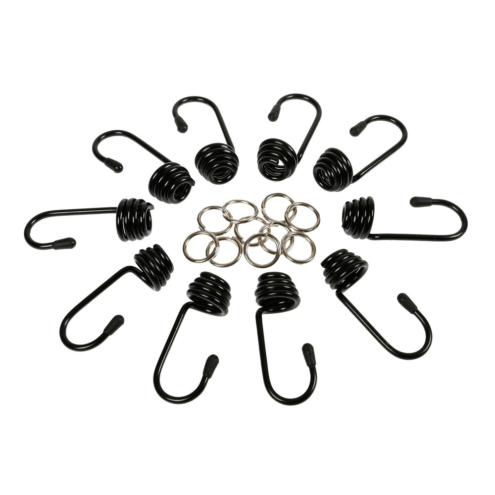 Set 10 metal hooks + clamps - Ø8mm thumb