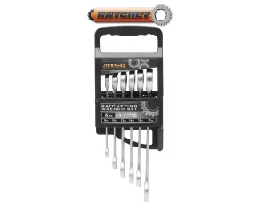 Ratchet Spanner Set - 6 pcs