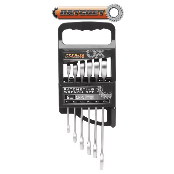 Ratchet Spanner Set - 6 pcs