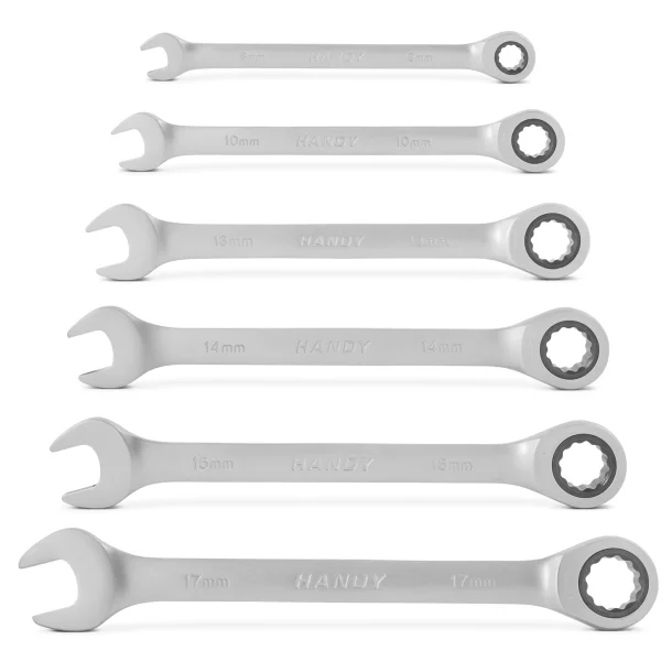 Ratchet Spanner Set - 6 pcs