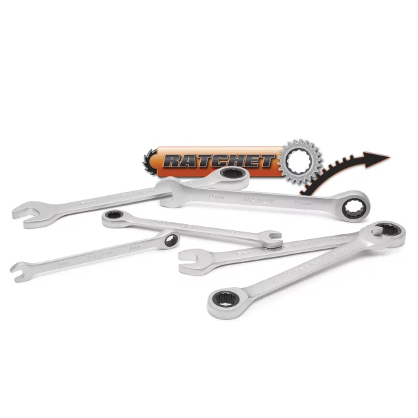 Ratchet Spanner Set - 6 pcs