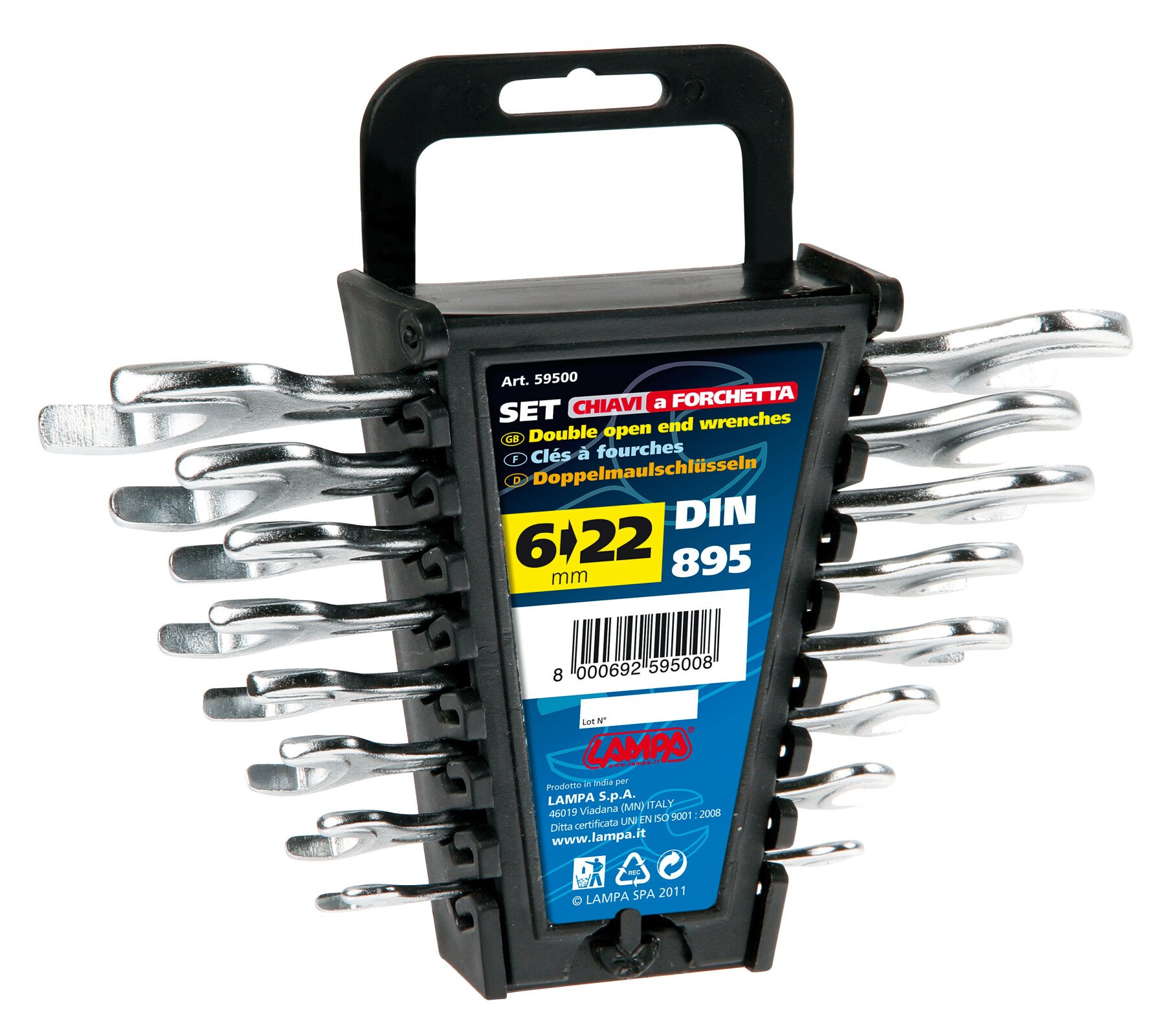 Set 8 double open end wrenches Lampa thumb