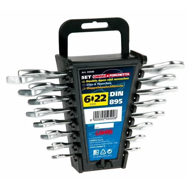 Set 8 double open end wrenches Lampa