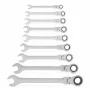 8 in 1 Flex-Head Ratchet Wrench Set