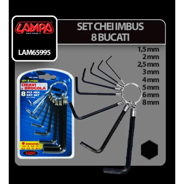 Set chei imbus 8buc Lampa