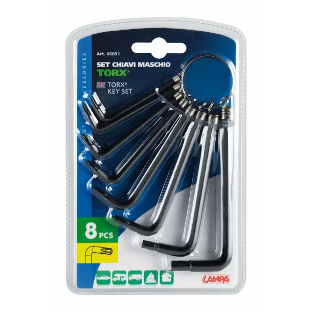 8 pcs hex key set torx style