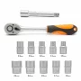 Ratchet wrench set - 1/2&quot; - 12 pcs