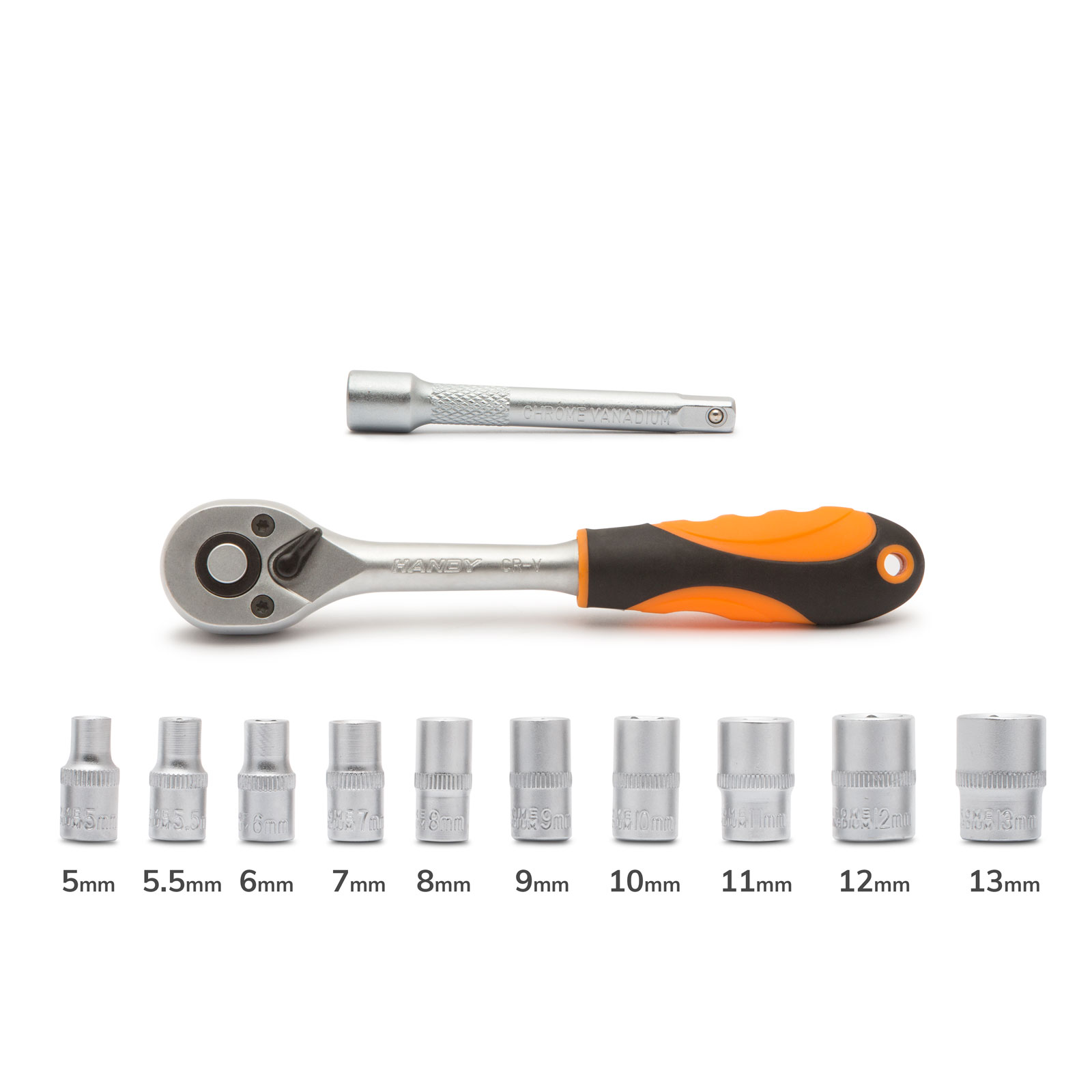 Ratchet wrench set - 1/4" - 12 pcs thumb
