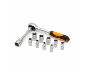 Ratchet wrench set - 1/4&quot; - 12 pcs