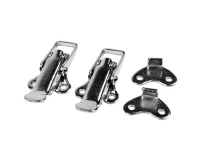 Set cleme fixare, pentru usa cutie scule camion 2buc - Crom