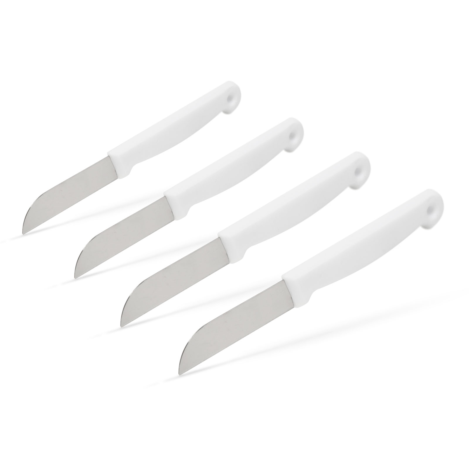 Kitchen knife - white - 4 pcs thumb