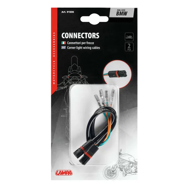 Corner lights wiring cables, 2 pcs - BMW