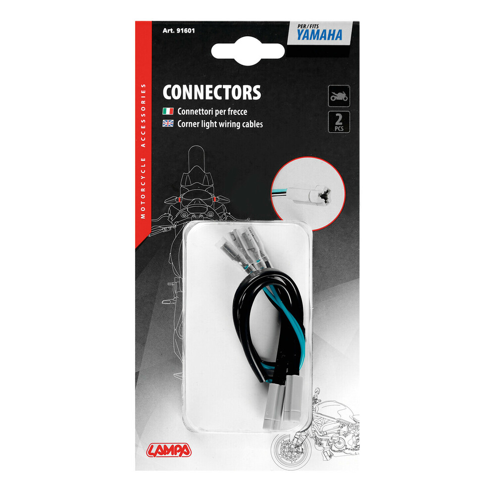 Corner lights wiring cables, 2 pcs - Yamaha thumb